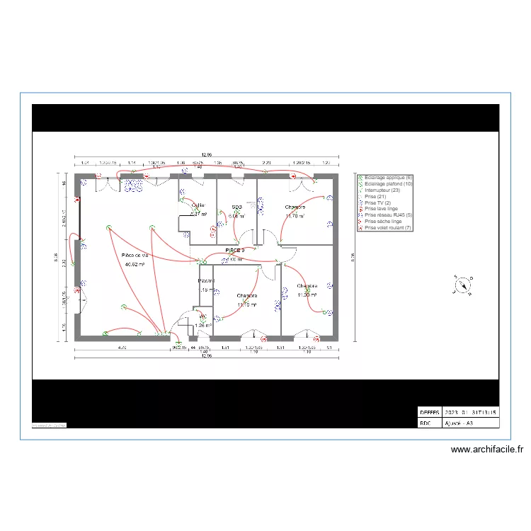 NATILIA 17 BOURCEFRANC. Plan de 