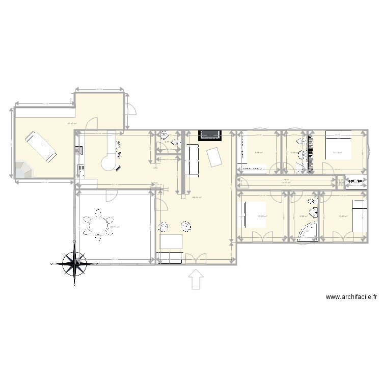 plan Villa Valle di Mezzana. Plan de 0 pièce et 0 m2