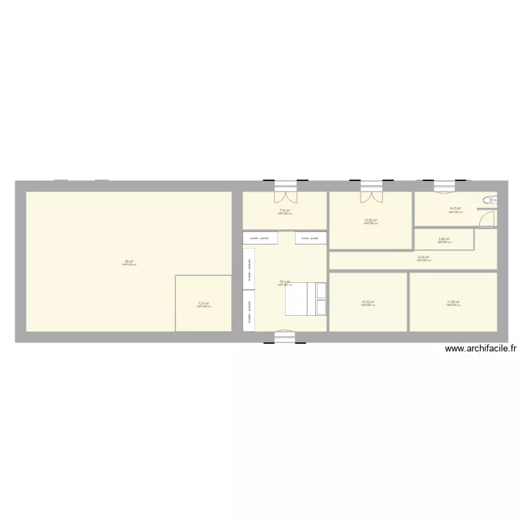 Maison Barsac V0. Plan de 