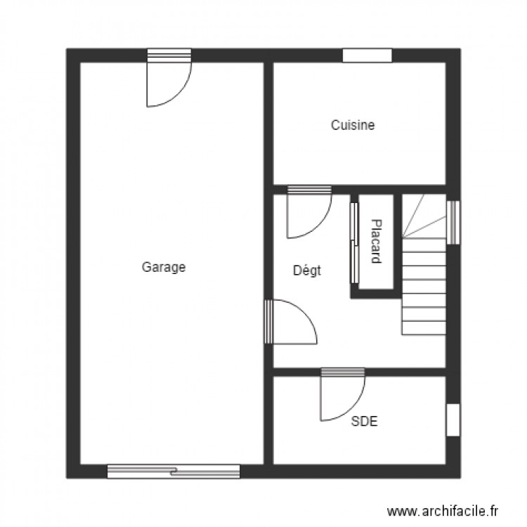 AOUDIA RDC. Plan de 0 pièce et 0 m2