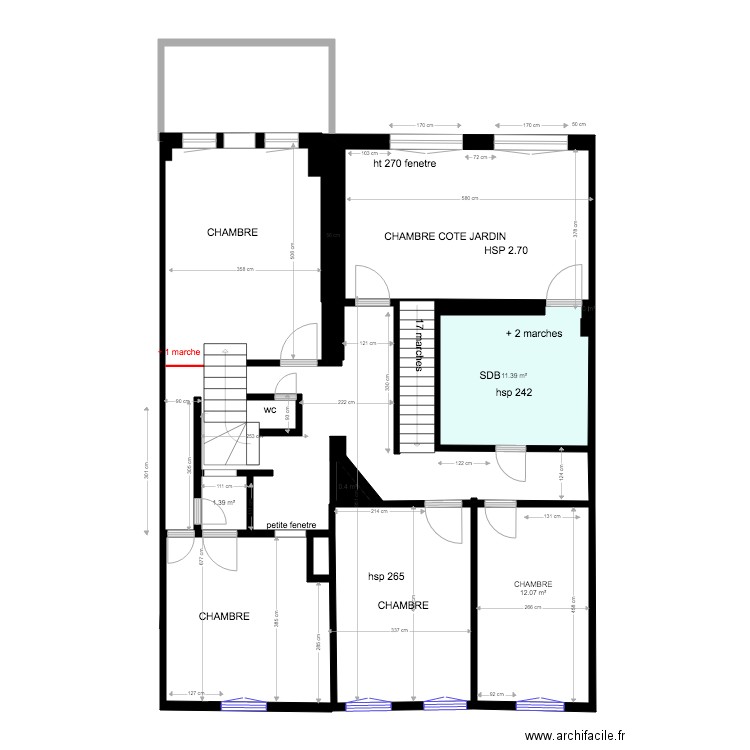 ETAGE ACTUEL HOERNER . Plan de 0 pièce et 0 m2