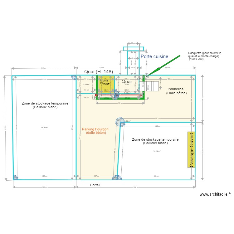 SC API côté Quai . Plan de 0 pièce et 0 m2