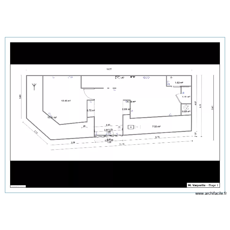Vaquette CF R2. Plan de 