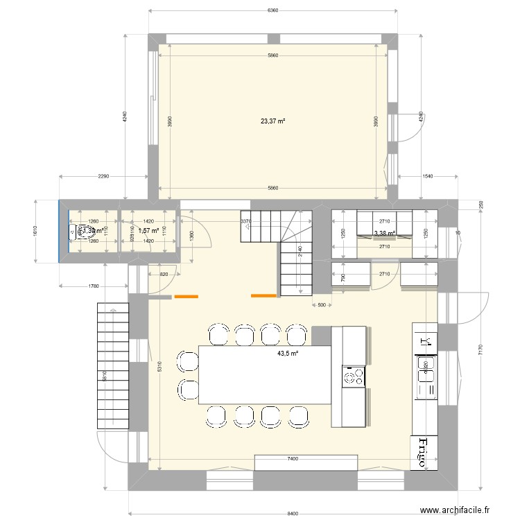 maison cuisine. Plan de 0 pièce et 0 m2