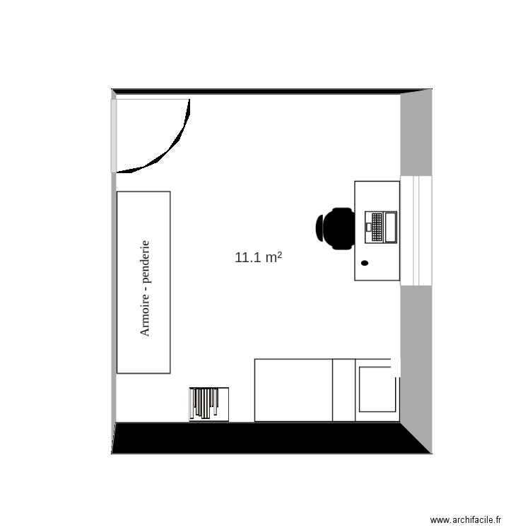 Chambre 1. Plan de 0 pièce et 0 m2