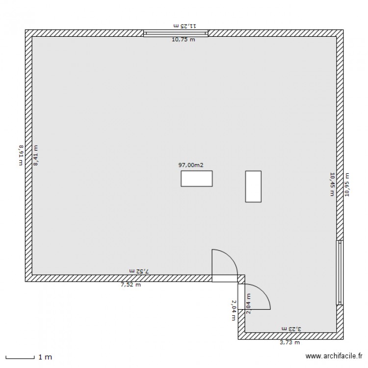 grenier 01. Plan de 0 pièce et 0 m2