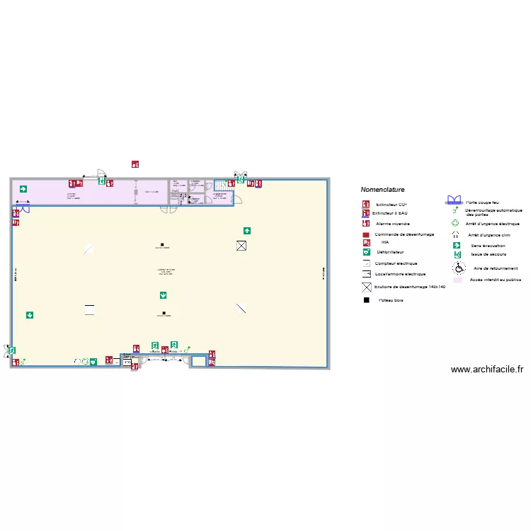 Makla Market avant projet Nanteuil les Meaux. Plan de 