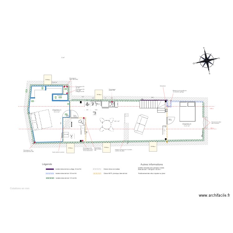 Combles v2 Papa. Plan de 0 pièce et 0 m2