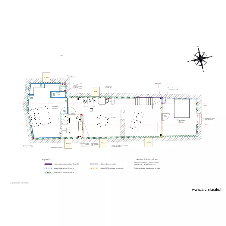 Combles v2 Papa. Plan de 
