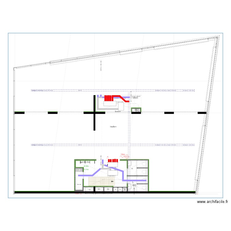 98W ventilatie boven. Plan de 0 pièce et 0 m2