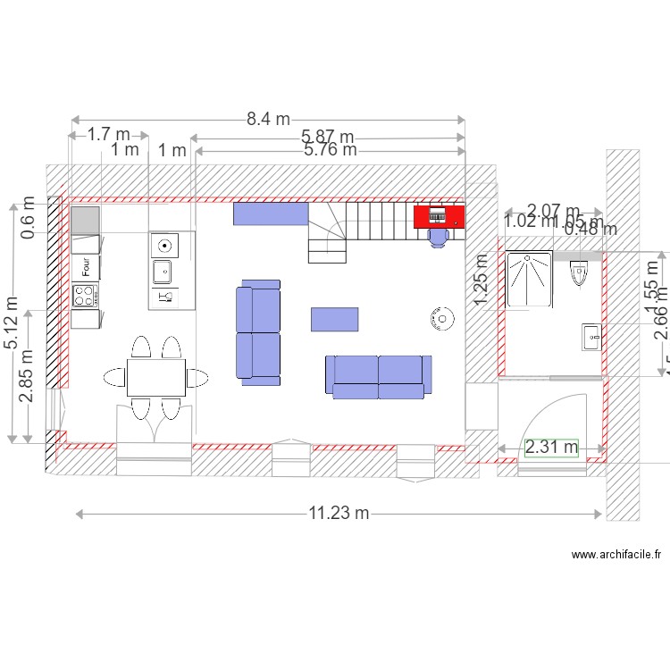 Plan du 08 PROJET 1 étage. Plan de 0 pièce et 0 m2