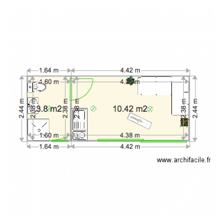 Plan. Plan de 0 pièce et 0 m2