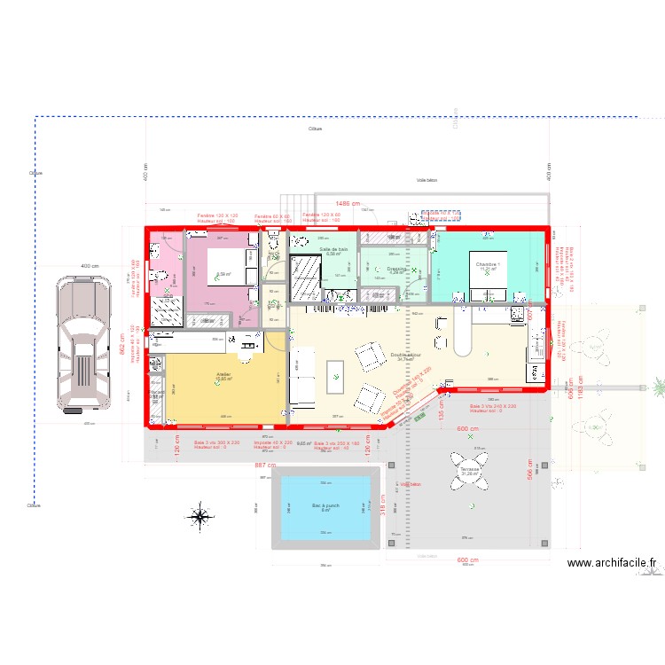 la Balinaise Brique 2. Plan de 0 pièce et 0 m2