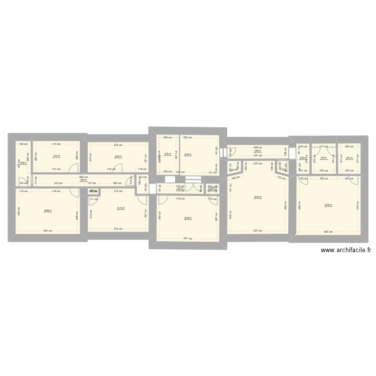NAY 2. Plan de 67 pièces et 1138 m2