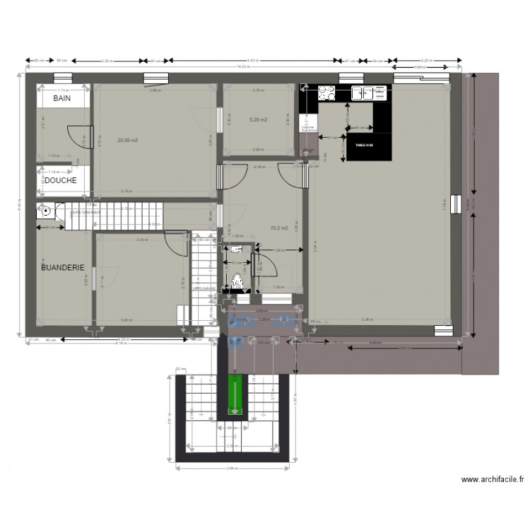 ESSAI REZ 4. Plan de 0 pièce et 0 m2