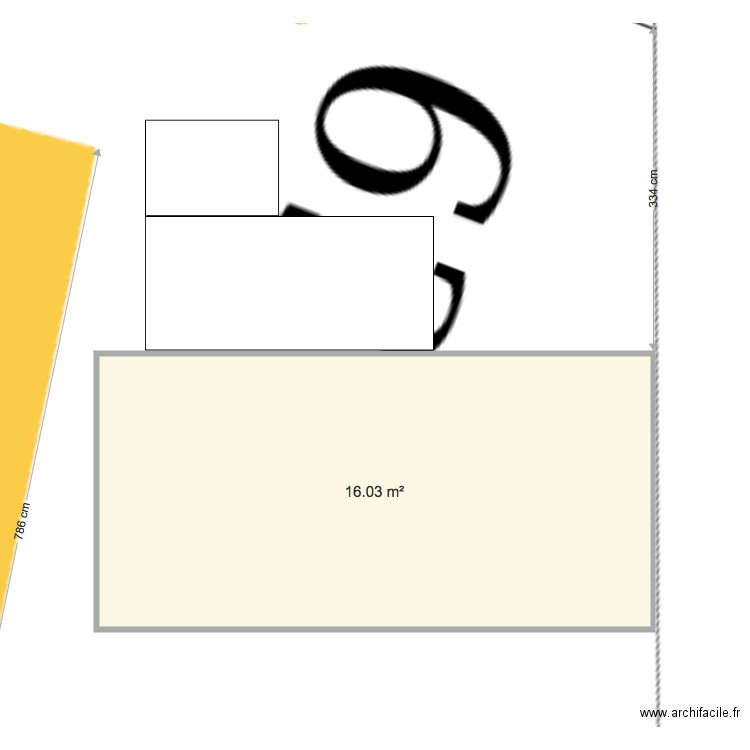 Implantation Algeco. Plan de 0 pièce et 0 m2