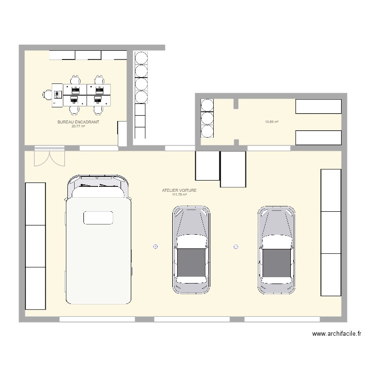 ATELIER VOITURE. Plan de 0 pièce et 0 m2