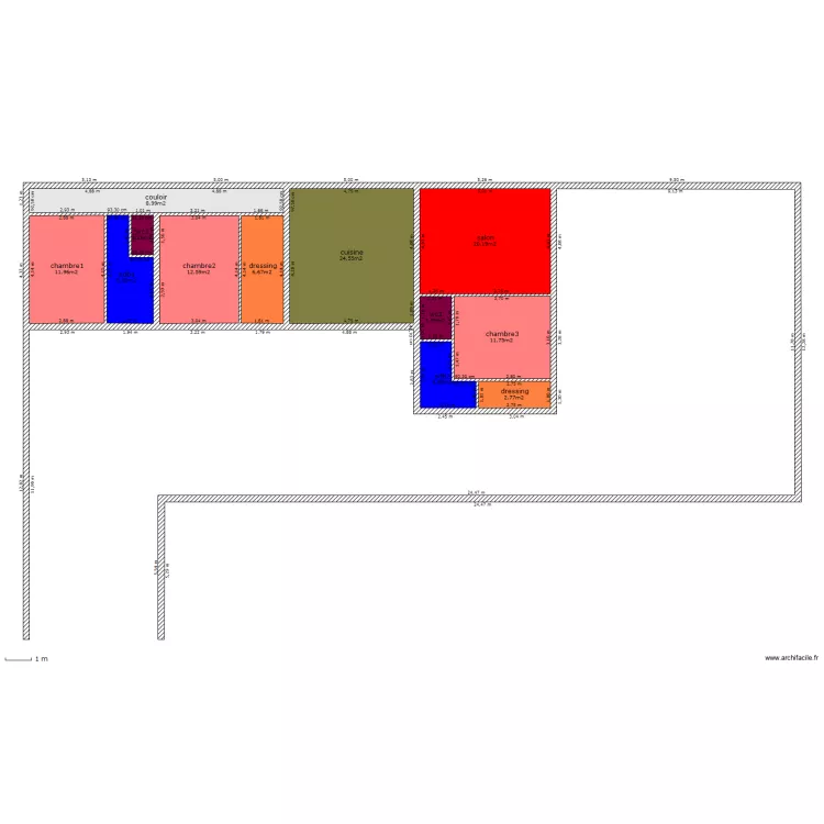 plan maison 3 couleur. Plan de plan maison 3 couleur. Plan de