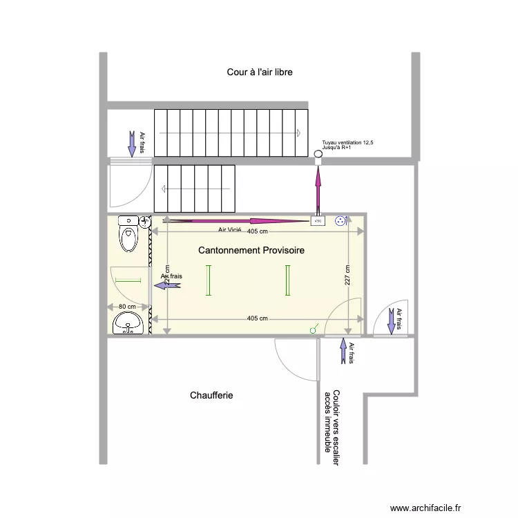 Cantonnement Provisoire 85 VH rev 4. Plan de 