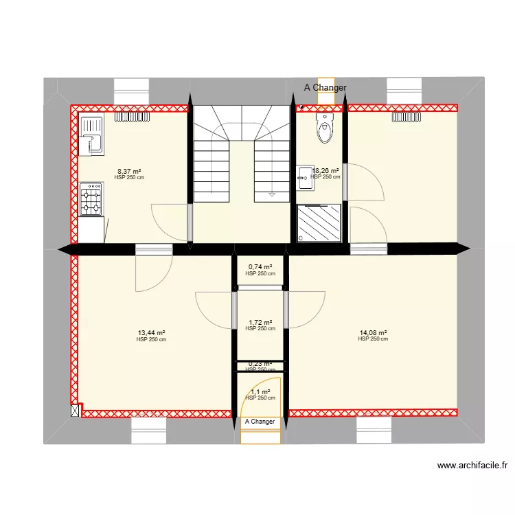 PAIVA Nouveau. Plan de 