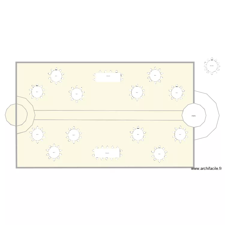 C&eacute;r&eacute;monie civile. Plan de 