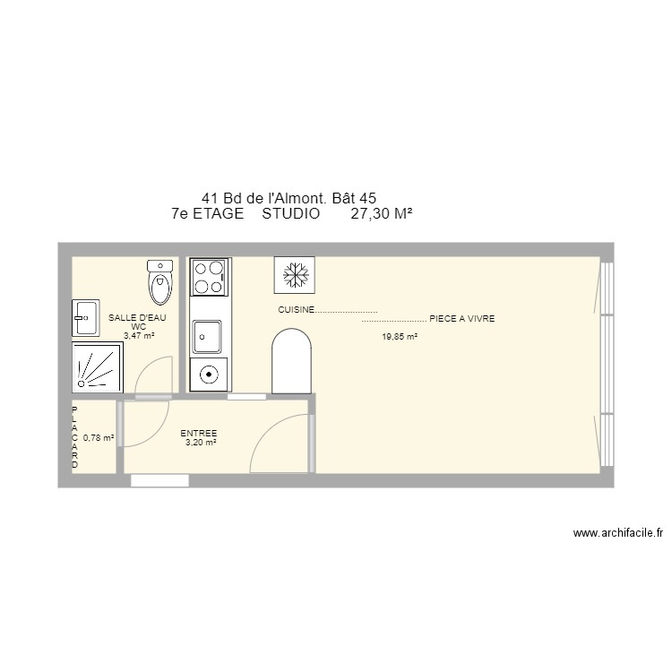 ALMONT MELUN APPT 79 ARTHURIMMO. Plan de 0 pièce et 0 m2