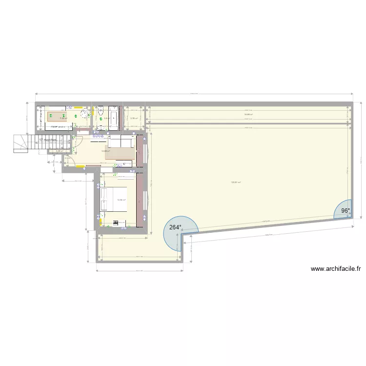 BIRIATOU 2eme étage électricité/chauffage . Plan de BIRIATOU 2eme étage électricité/chauffage . Plan de
