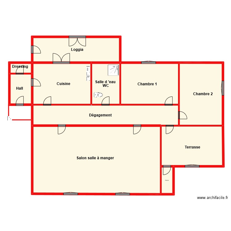 RDC MAX V3. Plan de 0 pièce et 0 m2