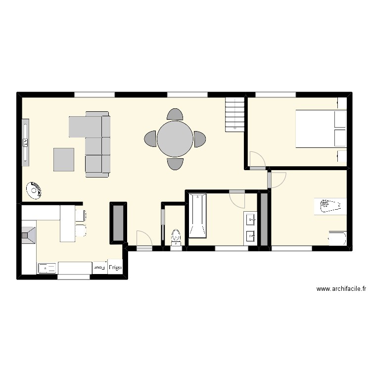 Mathilde S.. Plan de 7 pièces et 136 m2