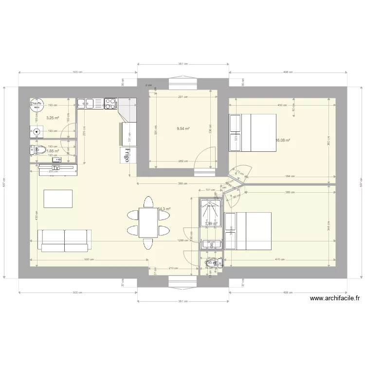 appartement 2 er etage 1. Plan de 