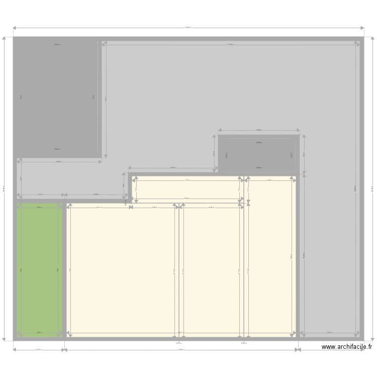 Plan de masse après. Plan de 0 pièce et 0 m2