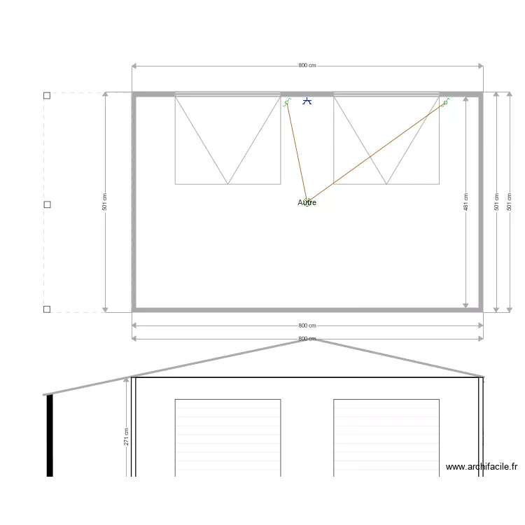 Garage. Plan de 