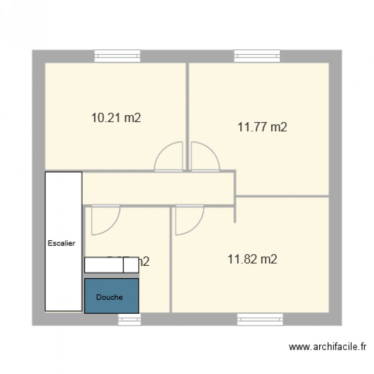 SOUCIEU ETAGE. Plan de 0 pièce et 0 m2