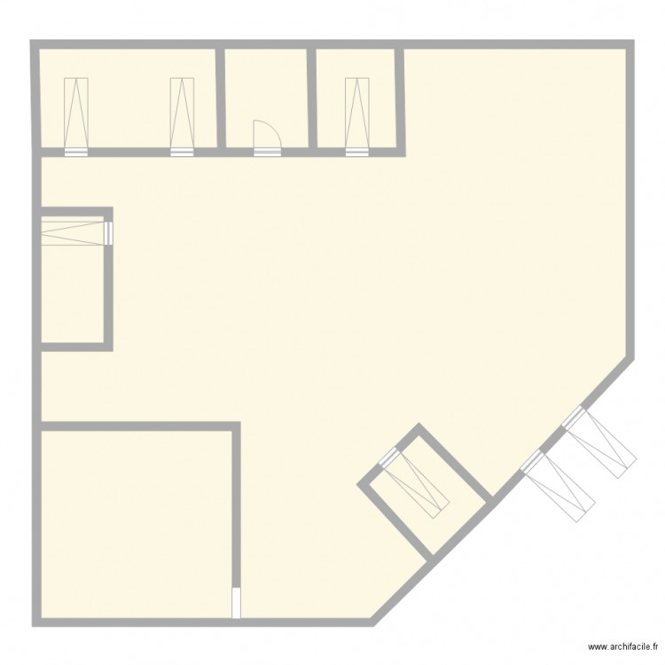 medgh. Plan de 6 pièces et 236 m2