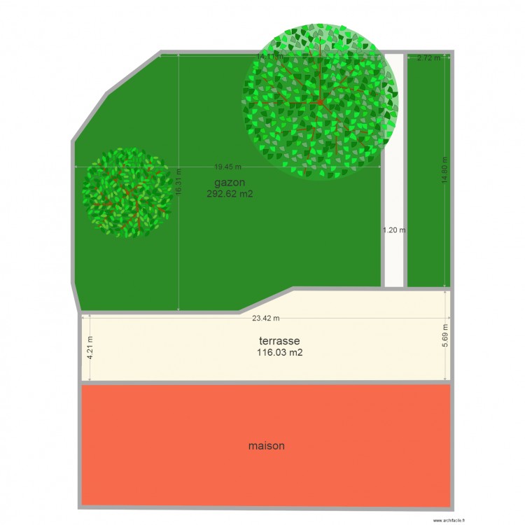 lescieux base couleur mesure. Plan de 0 pièce et 0 m2