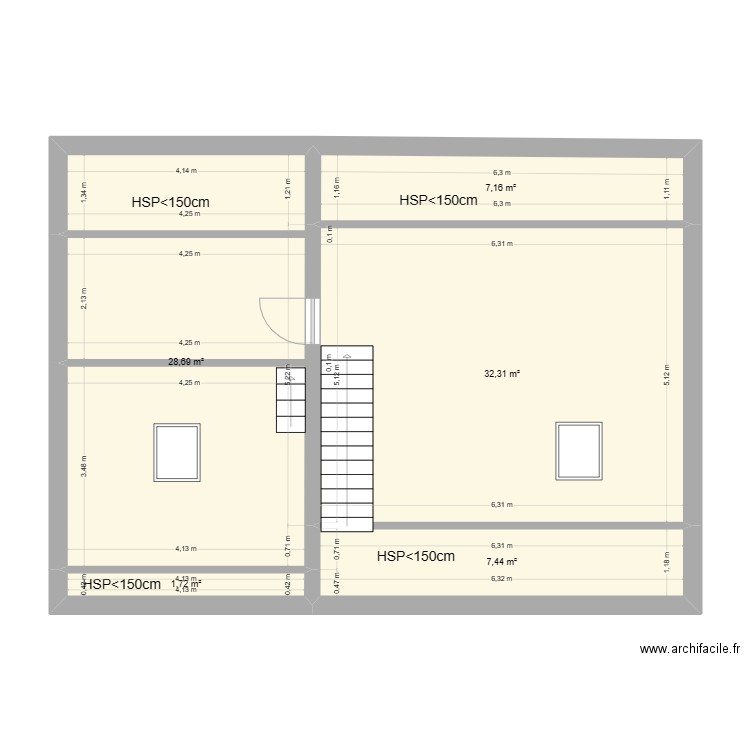 Combattants CSE198 Etage 2. Plan de 0 pièce et 0 m2