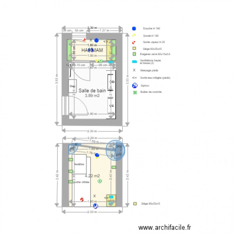 HAMMAM. Plan de 0 pièce et 0 m2