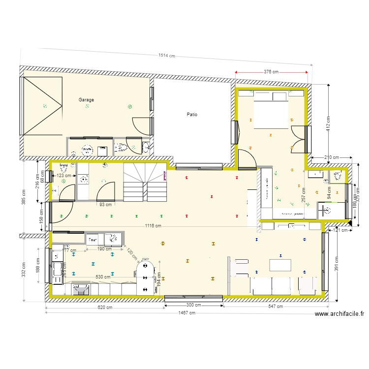 Ouvertures Etage . Plan de 0 pièce et 0 m2