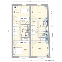 2eme etage ( duplex ) chambres + SDB+ mùeubles