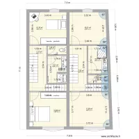 2eme etage ( duplex ) chambres + SDB+ mùeubles