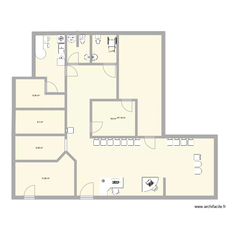 Local ICVT. Plan de 6 et 150 m² Local ICVT. Plan de 6 et 150 m²
