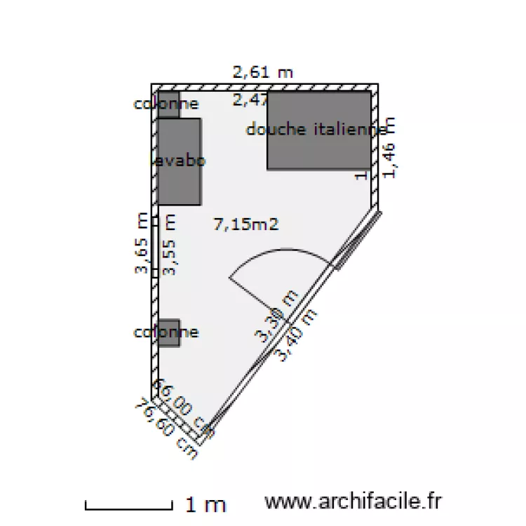 salle de bain 2. Plan de 