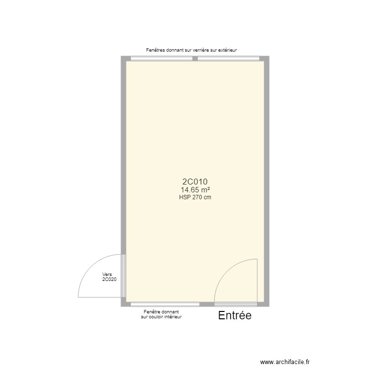 2C010. Plan de 0 pièce et 0 m2