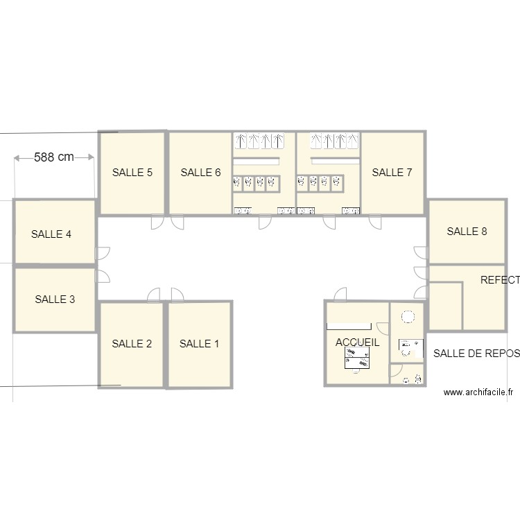 CFACIOM LOCAUX ESQUISSE 20211225 B. Plan de 22 pièces et 340 m2