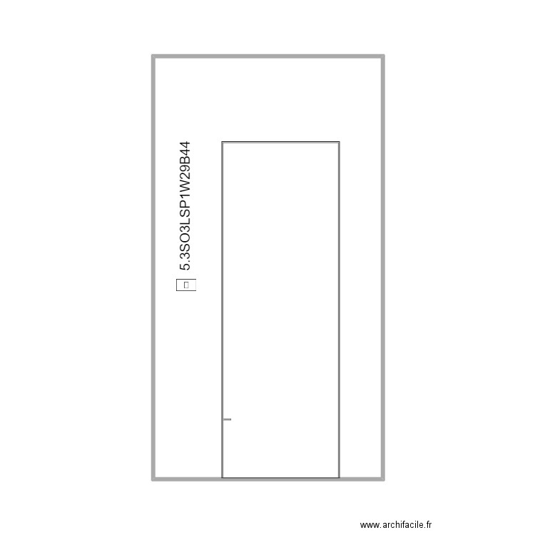 wall 29 flat dressing plugs X 3. Plan de 1 pièce et 30 m2