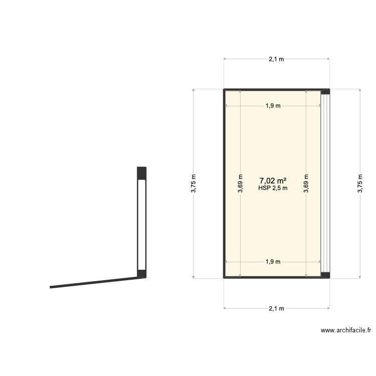 hôtel le paris édicule  circulation. Plan de 0 pièce et 0 m2