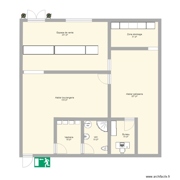 boulangerie noura. Plan de 0 pièce et 0 m2