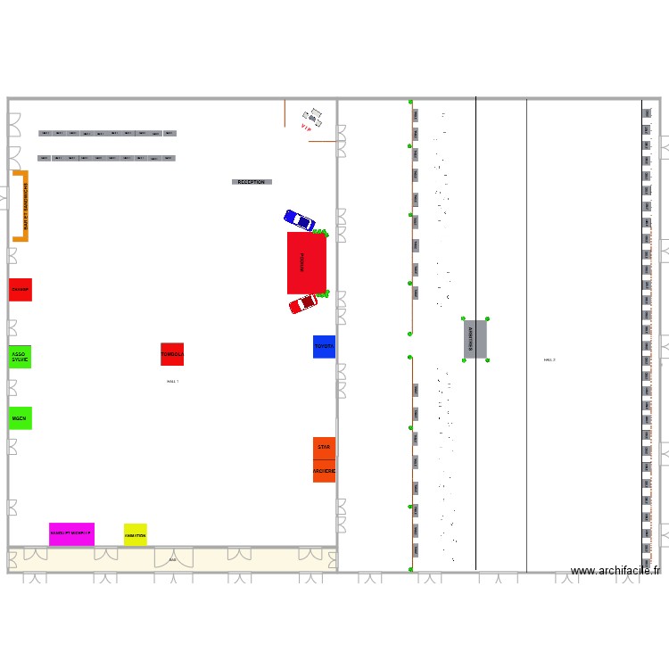 Plan implatation. Plan de 0 pièce et 0 m2