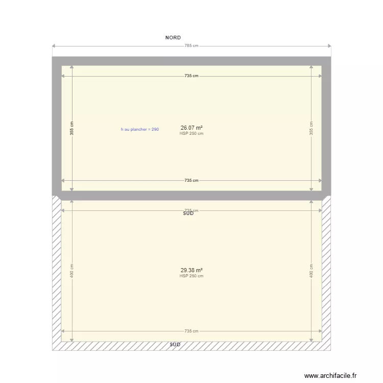 Etable Laiterie Pinceloup NU. Plan de 