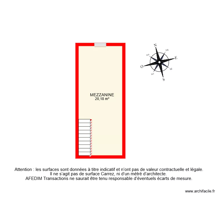 BI 7158 MEZZANINE. Plan de 